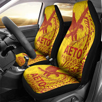 Samoa Pago Pago Aeto Car Seat Cover Wingstyle Red-Gold Color - Polynesian Pride