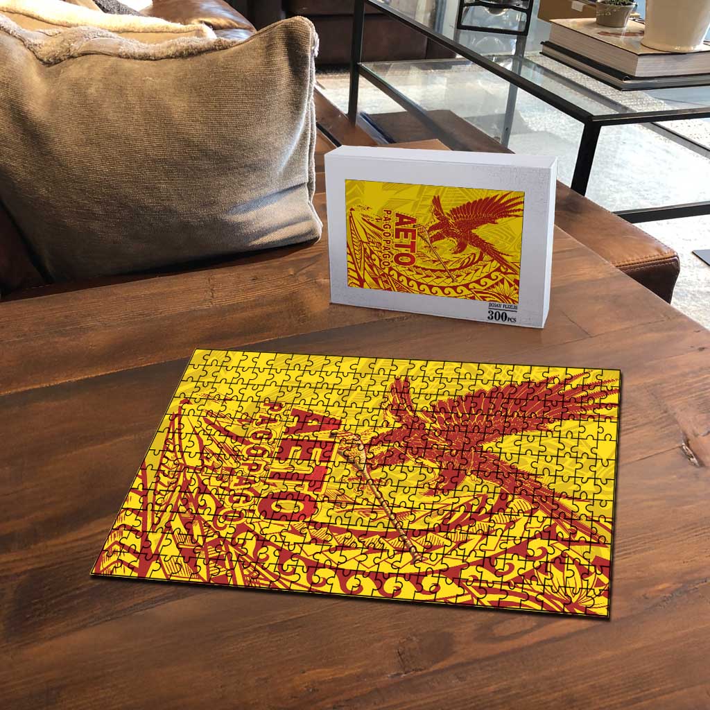 Samoa Pago Pago Aeto Puzzle Wingstyle Red-Gold Color LT03