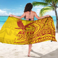 Samoa Pago Pago Aeto Sarong Wingstyle Red-Gold Color - Polynesian Pride