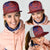 American Samoa Pago Pago Aeto Mesh Trucker Cap Wingstyle Red-Blue Color - Polynesian Pride