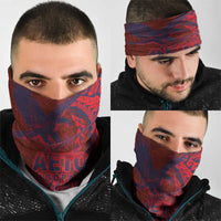 American Samoa Pago Pago Aeto Neck Gaiter Wingstyle Red-Blue Color LT03