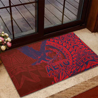 Samoa Pago Pago Aeto Rubber Doormat Wingstyle Red-Blue Color - Polynesian Pride