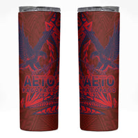 Samoa Pago Pago Aeto Skinny Tumbler Wingstyle Red-Blue Color - Polynesian Pride