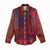 Samoa Pago Pago Aeto Women Casual Shirt Wingstyle Red-Blue Color - Polynesian Pride