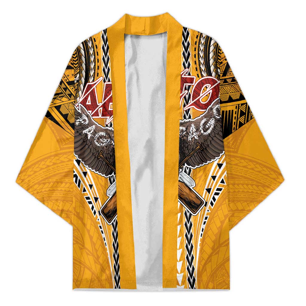 Samoa Pago Pago Aeto Kimono Bald Eagle with Polynesian Art Tattoos - Polynesian Pride