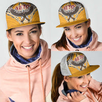 American Samoa Pago Pago Aeto Mesh Trucker Cap Bald Eagle with Polynesian Art Tattoos - Polynesian Pride