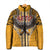 Samoa Pago Pago Aeto Padded Jacket Bald Eagle with Polynesian Art Tattoos - Polynesian Pride
