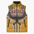 Samoa Pago Pago Aeto Sleeveless Puffer Jacket Bald Eagle with Polynesian Art Tattoos - Polynesian Pride