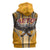 Samoa Pago Pago Aeto Sleeveless Zip Hoodie Bald Eagle with Polynesian Art Tattoos - Polynesian Pride