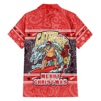 New Zealand Christmas Hawaiian Shirt Santa Catch The Wave Maori Pattern Retro Style LT03 - Polynesian Pride