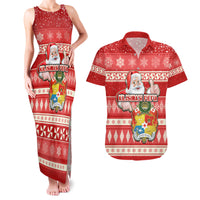 tonga-christmas-couples-matching-tank-maxi-dress-and-hawaiian-shirt-the-santa-coat-of-arms-with-ngatu-and-snow-pattern