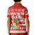 Tonga Christmas Kid Polo Shirt The Santa Coat of Arms with Ngatu and Snow Pattern LT03 - Polynesian Pride