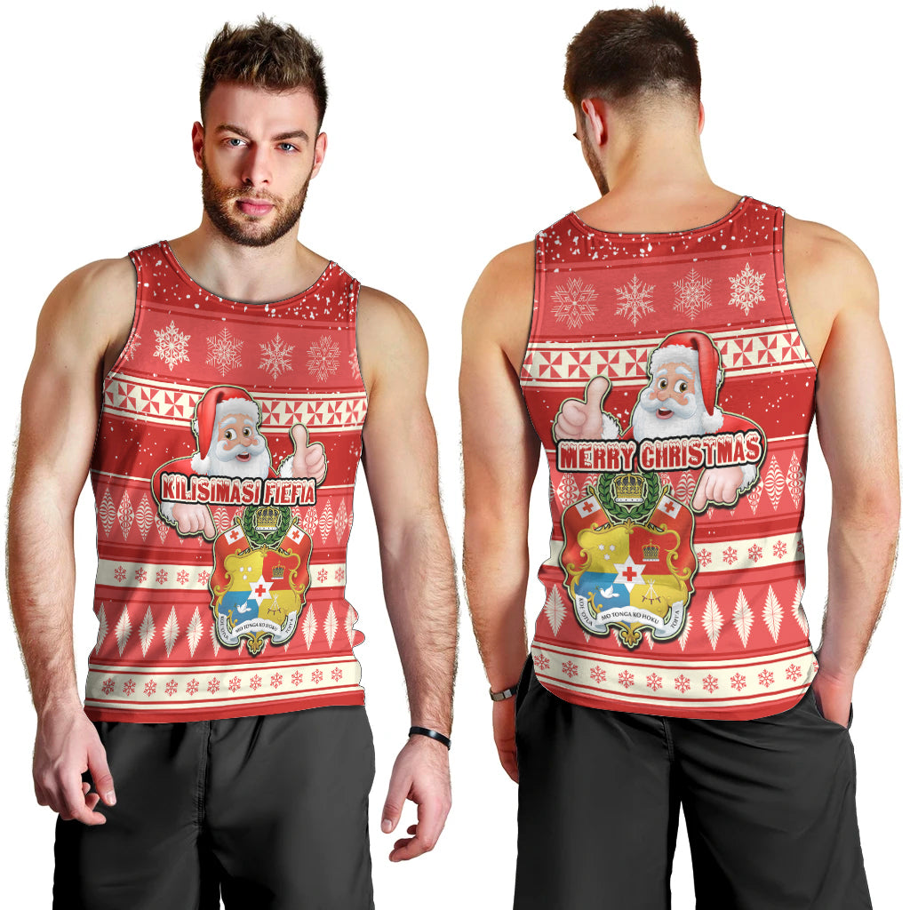 tonga-christmas-men-tank-top-the-santa-coat-of-arms-with-ngatu-and-snow-pattern