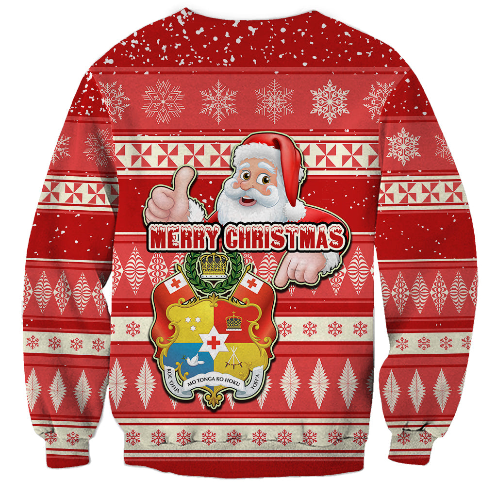 tonga-christmas-sweatshirt-the-santa-coat-of-arms-with-ngatu-and-snow-pattern