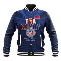 Custom Rugby Toa Samoa Baseball Jacket Champions Six Eight Five - Polynesian Pride