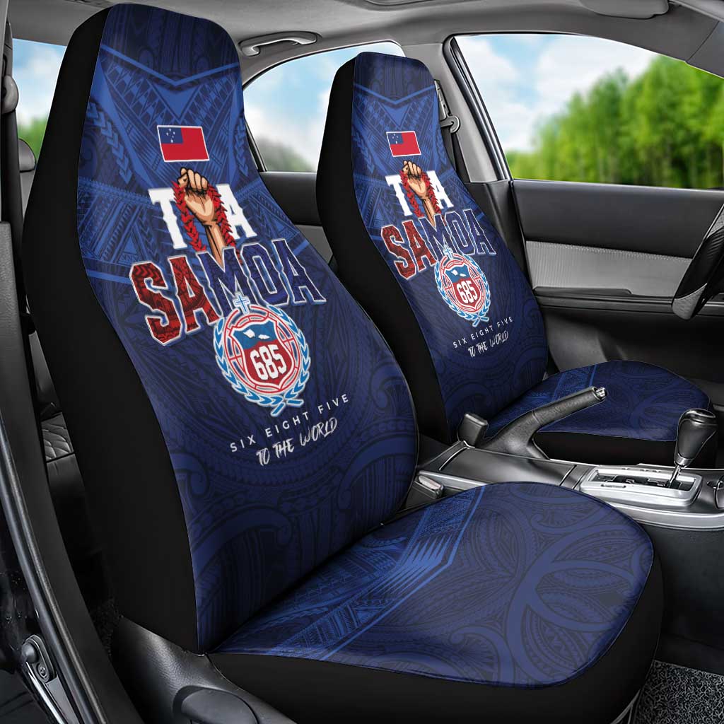 Rugby Toa Samoa Car Seat Cover Champions Six Eight Five - Polynesian Pride