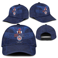 Custom Toa Samoa Rugby Classic Cap Champions Six Eight Five - Polynesian Pride