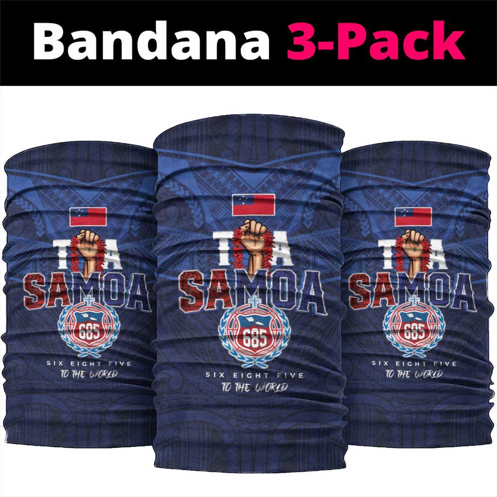 Rugby Toa Samoa Neck Gaiter Champions Six Eight Five - Polynesian Pride