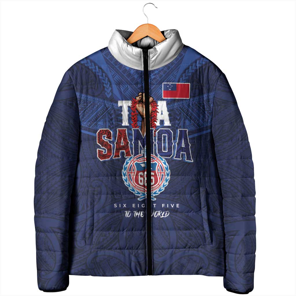 Custom Rugby Toa Samoa Padded Jacket Champions Six Eight Five LT03 - Polynesian Pride
