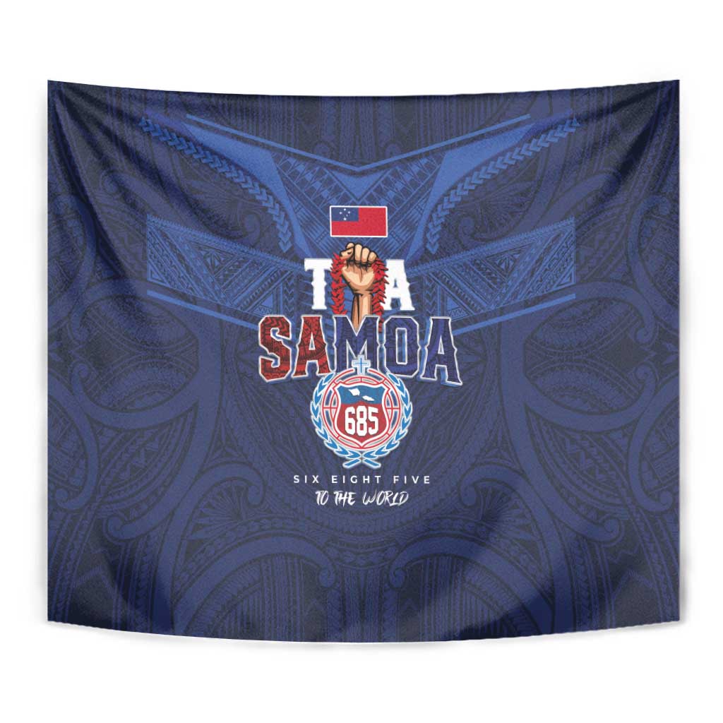 Rugby Toa Samoa Tapestry Champions Six Eight Five - Polynesian Pride