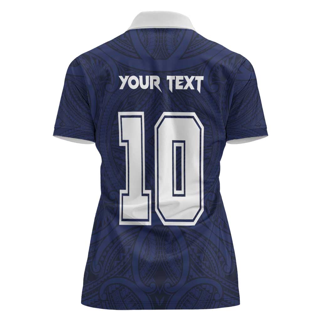 Custom Rugby Toa Samoa Women Polo Shirt Champions Six Eight Five - Polynesian Pride