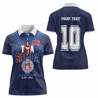 Custom Rugby Toa Samoa Women Polo Shirt Champions Six Eight Five - Polynesian Pride