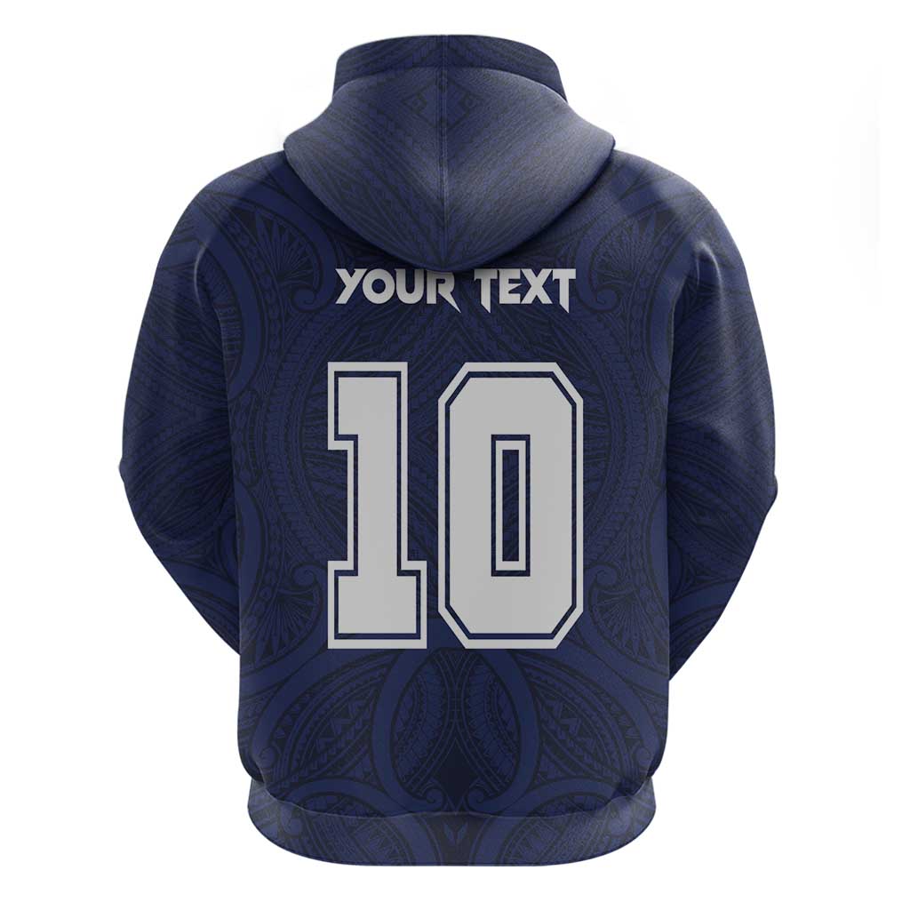 Custom Rugby Toa Samoa Zip Hoodie Champions Six Eight Five - Polynesian Pride