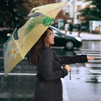 Hawaiian Mele Kalikimaka Umbrella Tropical Xmas Turtles Red Poinsettia Watercolor - Polynesian Pride