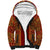 Hawaii Style Hibiscus and Tribal Element Fabric Patchwork Sherpa Hoodie LT03 Unisex Red - Polynesian Pride