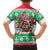 Hawaii Mele Kalikimaka Family Matching Off Shoulder Long Sleeve Dress and Hawaiian Shirt Aloha Santa and Palm Tree Mix Kakau Pattern LT03 - Polynesian Pride
