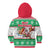 Hawaii Mele Kalikimaka Kid Hoodie Aloha Santa and Palm Tree Mix Kakau Pattern LT03 - Polynesian Pride