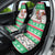 Custom Hawaii Mele Kalikimaka Car Seat Cover Aloha Santa and Palm Tree Mix Kakau Pattern LT03 - Polynesian Pride
