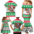 Custom Hawaii Mele Kalikimaka Family Matching Mermaid Dress and Hawaiian Shirt Aloha Santa and Palm Tree Mix Kakau Pattern LT03 - Polynesian Pride
