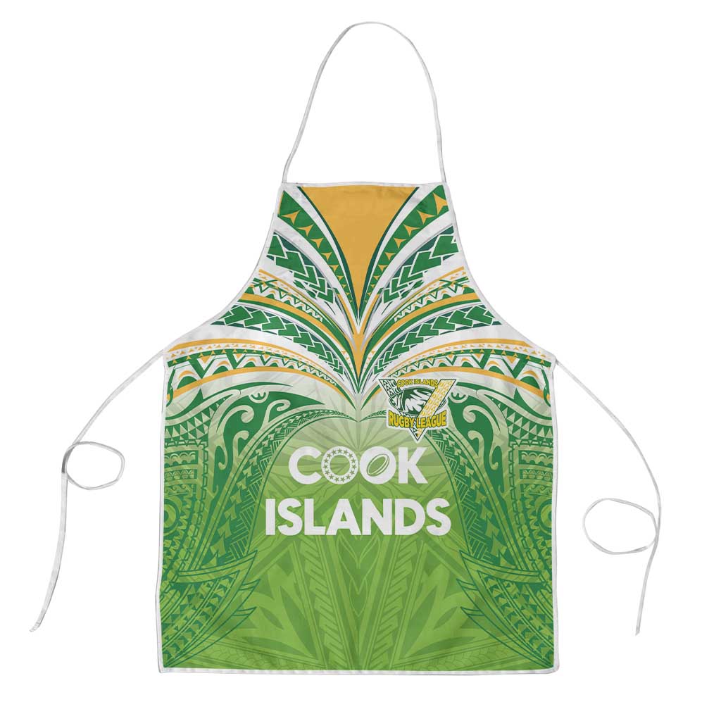 Cook Islands Rugby League Apron Tatau Tribal Motifs-Light Green Color - Polynesian Pride