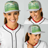 Cook Islands Rugby League Baseball Net Cap Tatau Tribal Motifs-Light Green Color - Polynesian Pride