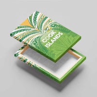 Cook Islands Rugby League Canvas Wall Art Tatau Tribal Motifs-Light Green Color - Polynesian Pride