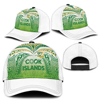 Cook Islands Rugby League Classic Cap Tatau Tribal Motifs-Light Green Color - Polynesian Pride