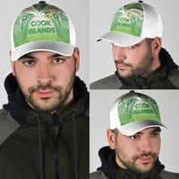 Cook Islands Rugby League Classic Cap Tatau Tribal Motifs-Light Green Color - Polynesian Pride