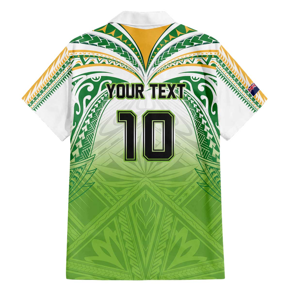 Custom Cook Islands Rugby League Family Matching Off The Shoulder Long Sleeve Dress and Hawaiian Shirt Tatau Tribal Motifs-Light Green Color - Polynesian Pride