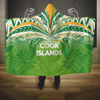 Cook Islands Rugby League Hooded Blanket Tatau Tribal Motifs-Light Green Color - Polynesian Pride