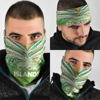 Cook Islands Rugby League Neck Gaiter Tatau Tribal Motifs-Light Green Color - Polynesian Pride