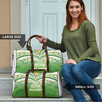 Cook Islands Rugby League Travel Bag Tatau Tribal Motifs-Light Green Color - Polynesian Pride