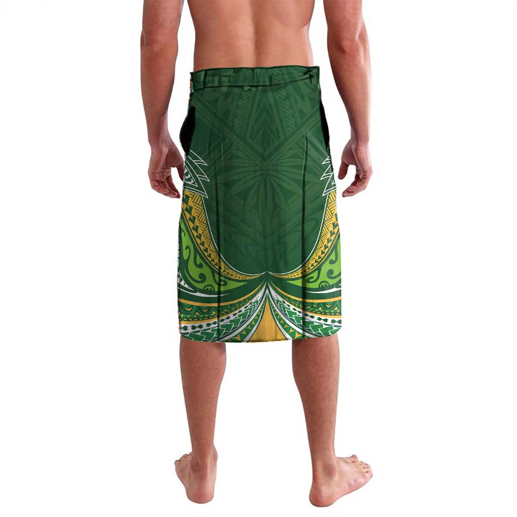 Custom Cook Islands Rugby League Lavalava Tatau Tribal Motifs-Dark Green Color - Polynesian Pride