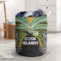 Cook Islands Rugby League Laundry Basket Tatau Tribal Motifs-Black Color - Polynesian Pride