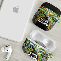 Cook Islands Rugby League AirPods Case Tatau Tribal Motifs-Black Color - Polynesian Pride