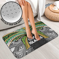 Cook Islands Rugby League Bathroom Set Tatau Tribal Motifs-Black Color - Polynesian Pride