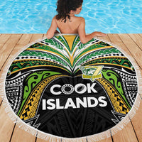 Cook Islands Rugby League Beach Blanket Tatau Tribal Motifs-Black Color - Polynesian Pride
