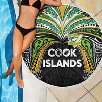 Cook Islands Rugby League Beach Blanket Tatau Tribal Motifs-Black Color - Polynesian Pride