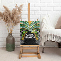 Cook Islands Rugby League Canvas Wall Art Tatau Tribal Motifs-Black Color - Polynesian Pride