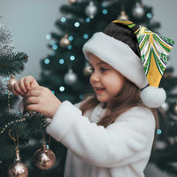 Cook Islands Rugby League Christmas Santa Hat Tatau Tribal Motifs-Black Color - Polynesian Pride